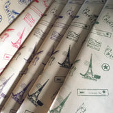 Wholesale Kraft Paper English Newspaper Cartoon Bouquet Wrapping Paper Small Gift Wrapping Paper Bag Book Cover Packaging Material